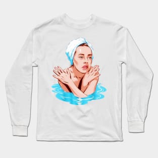 Jeanne Moreau - An illustration by Paul Cemmick Long Sleeve T-Shirt